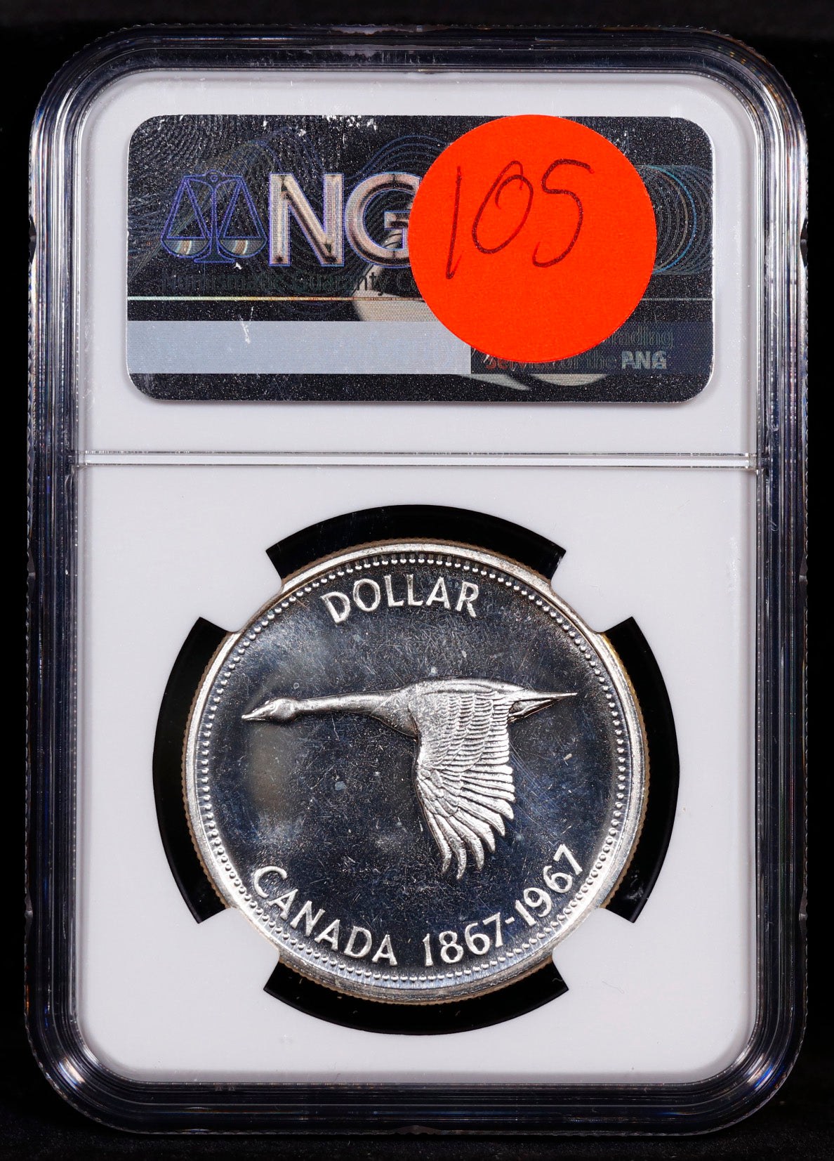 1967 Canada Silver Dollar S$1 NGC PL66