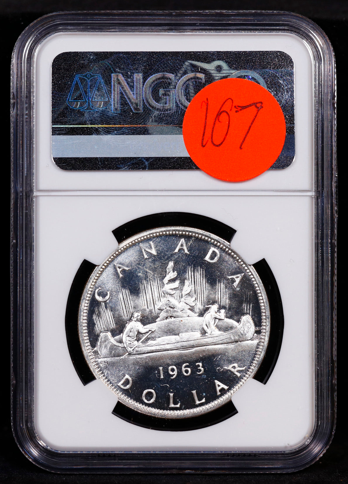 1963 Canada Silver Dollar S$1 NGC PL64 Cameo