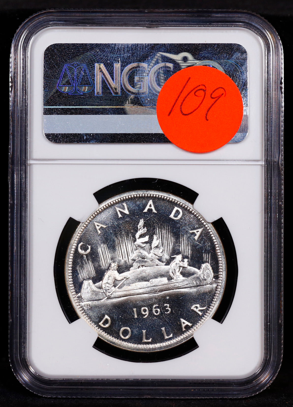 1963 Canada  Silver Dollar S$1 NGC PL64 Cameo