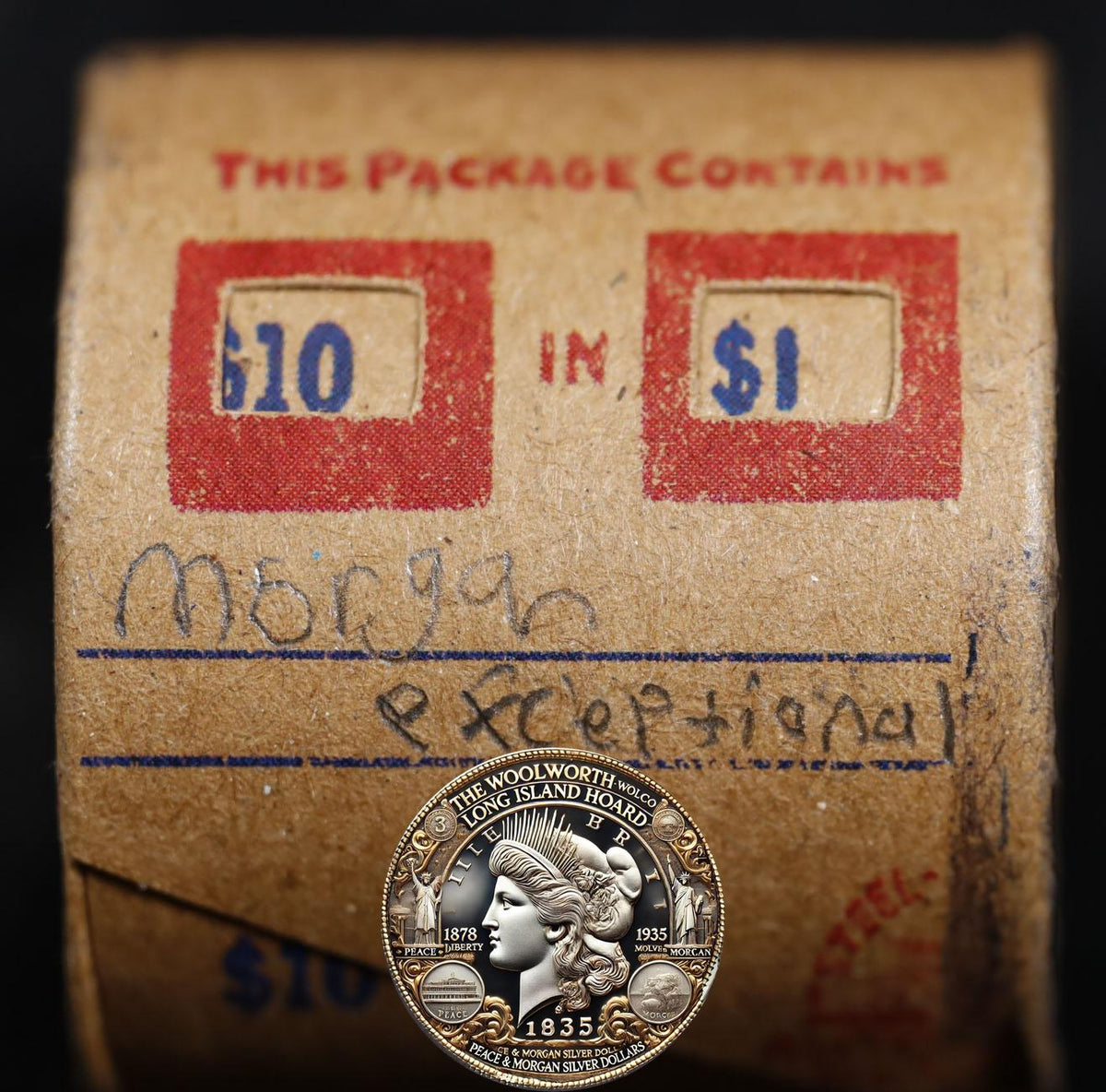 10 Circulated Morgan Dollar Roll: Exceptional - 10 CME