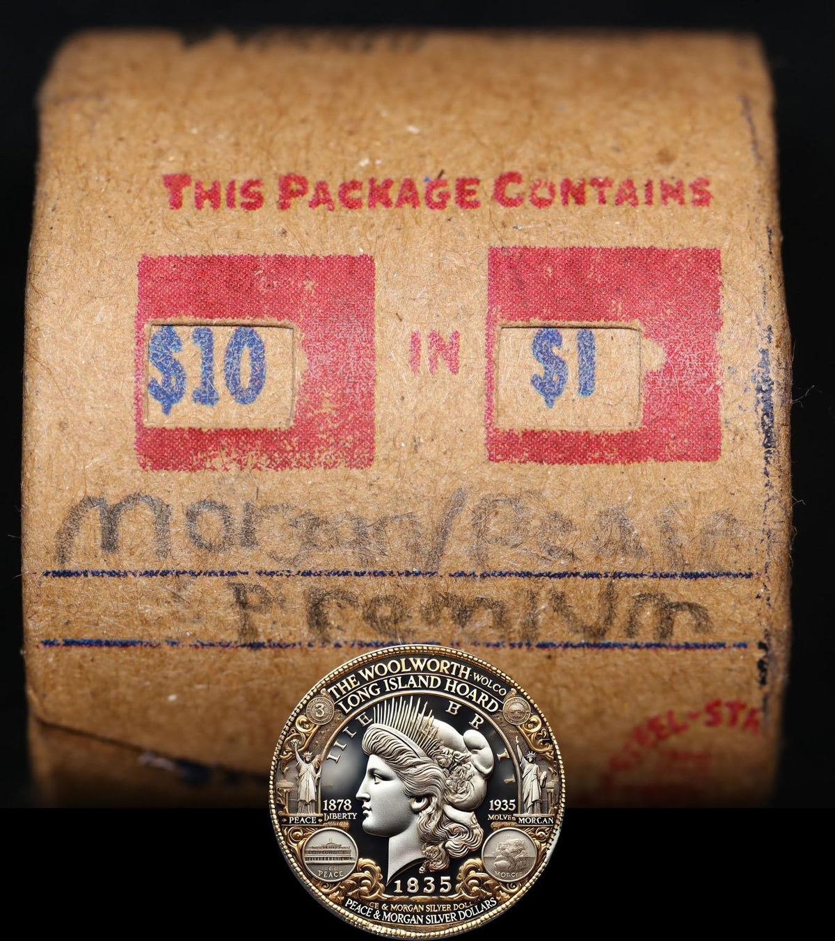 10 Circulated Morgan & Peace Dollar Mixed Roll: Premium - 10 CMPP