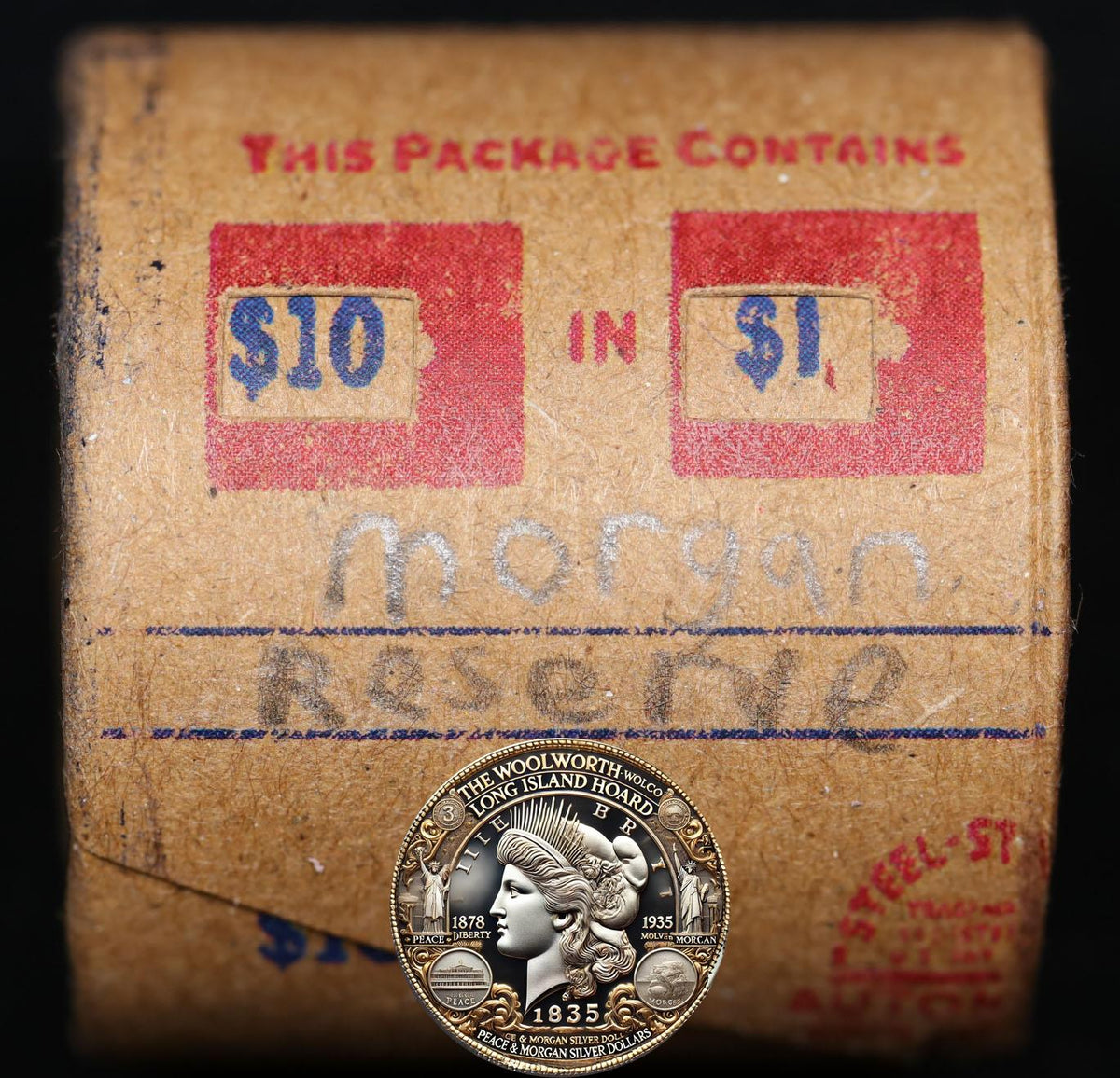 10 Circulated Morgan Dollar Roll: Reserve - 10 CMR