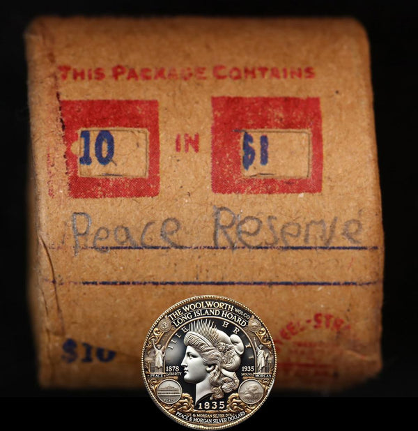 10 Circulated Peace Dollar Roll: Reserve - 10 CPR