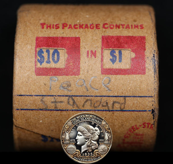 10 Circulated Peace Dollar Roll: Standard - 10 CPS