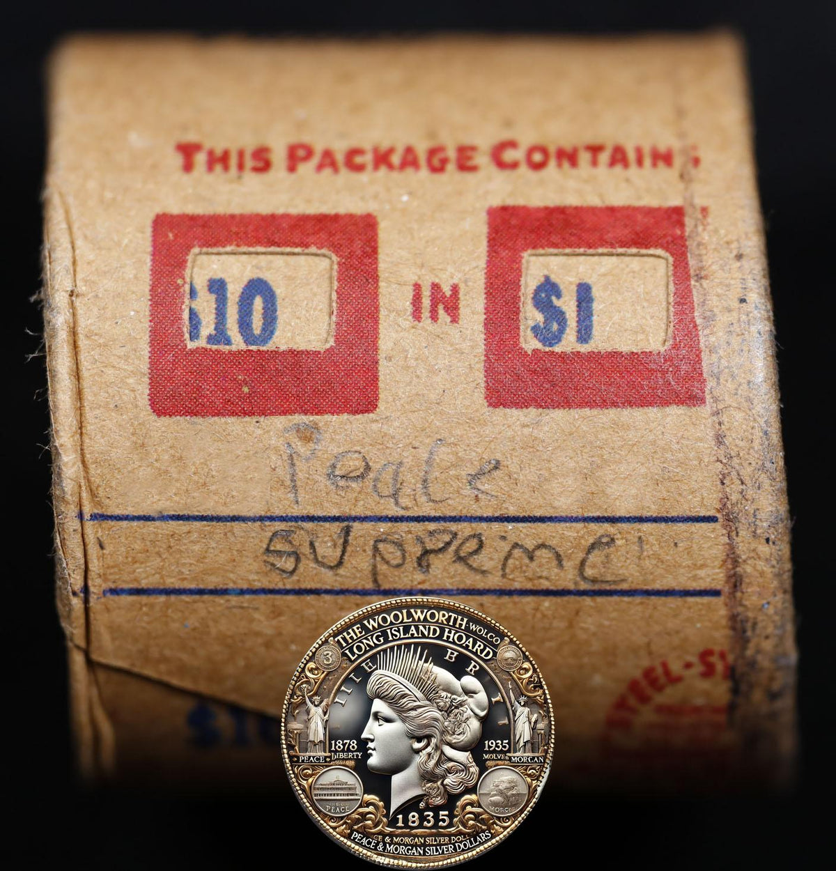 10 Circulated Peace Dollar Roll: Supreme - 10 CPU