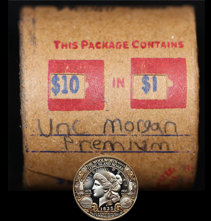 10 Uncirculated Morgan Dollar Roll: Premium - 10 UMP