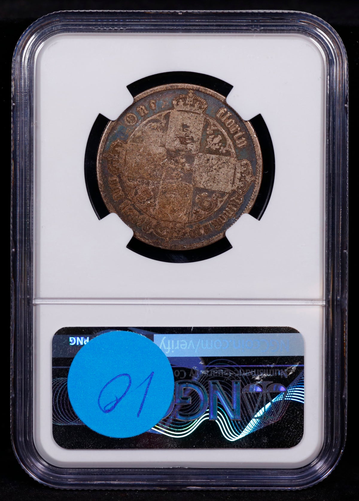 1855 Great Britain 2s Shilling S-3891 NGC AG3