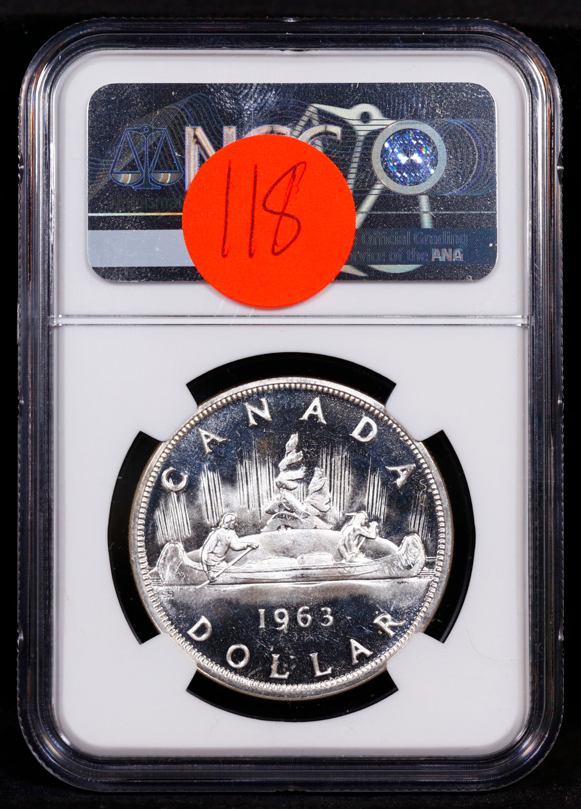 1963 Canada Silver Dollar S$1 NGC PL65 Cameo