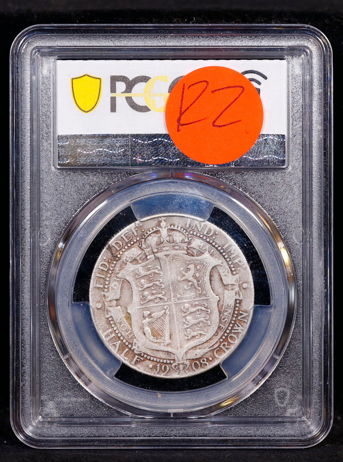 1908 Great Britain 1/2 Crown PCGS VF20