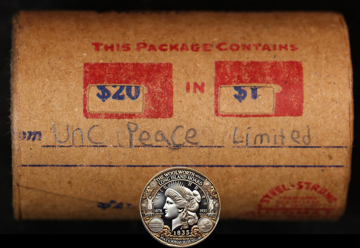 20 Uncirculated Peace Dollar Roll: Limited - 20 UPL