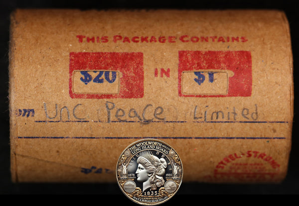 20 Uncirculated Peace Dollar Roll: Limited - 20 UPL