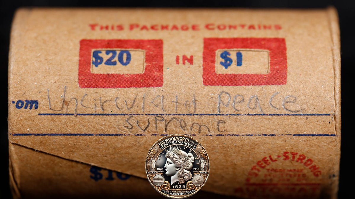 20 Uncirculated Peace Dollar Roll: Supreme - 20 UPU