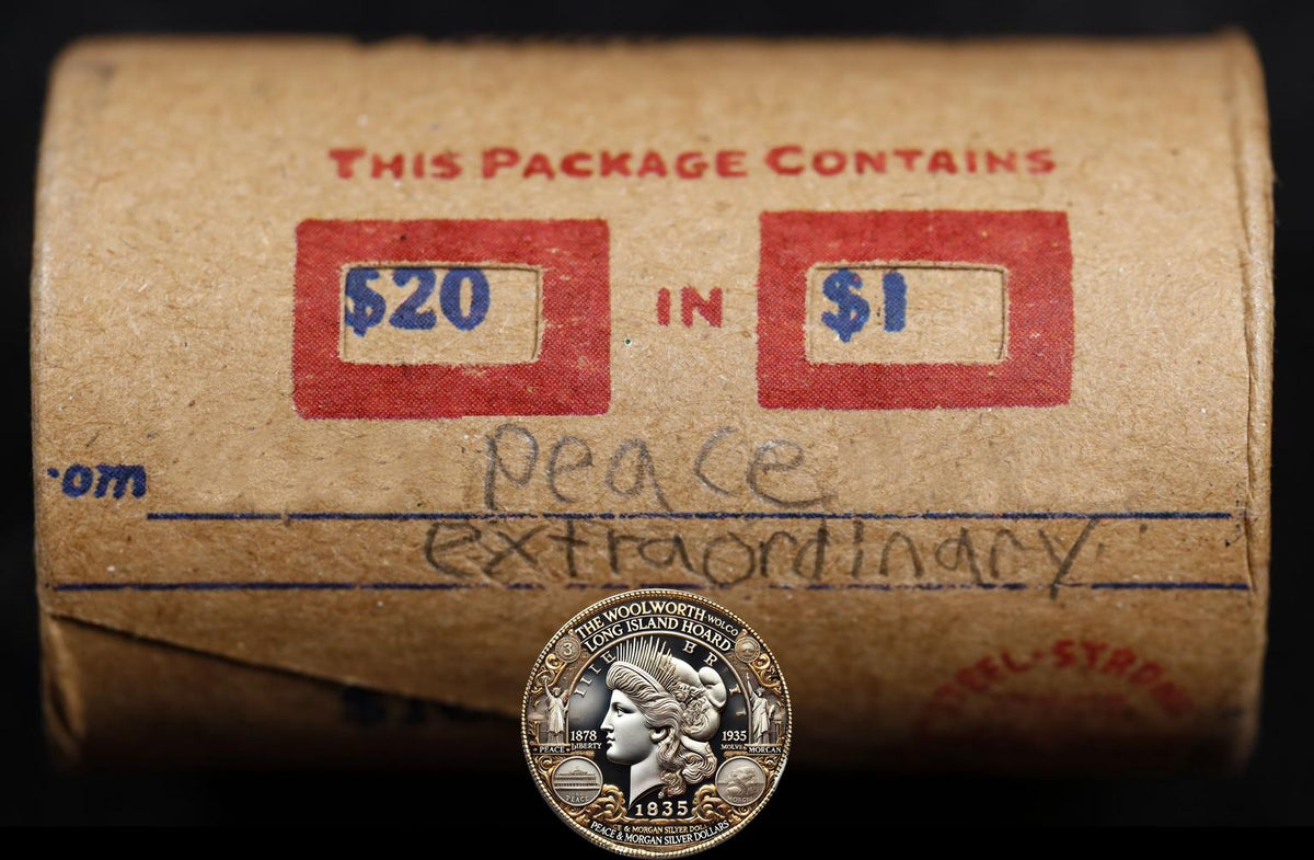 20 Circulated Peace Dollar Roll: Extraordinary - 20 CPX