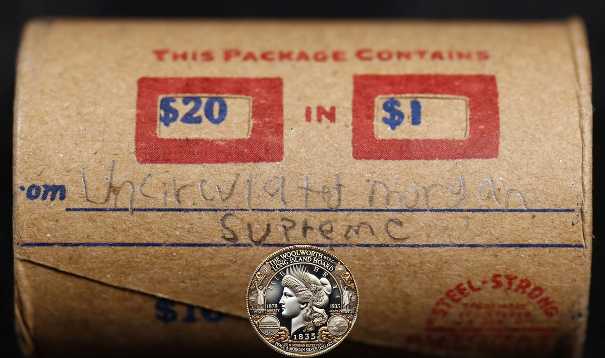 20 Uncirculated Morgan Dollar Roll: Supreme - 20 UMU