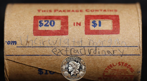 20 Uncirculated Morgan Dollar Roll: Extraordinary - 20 UMX