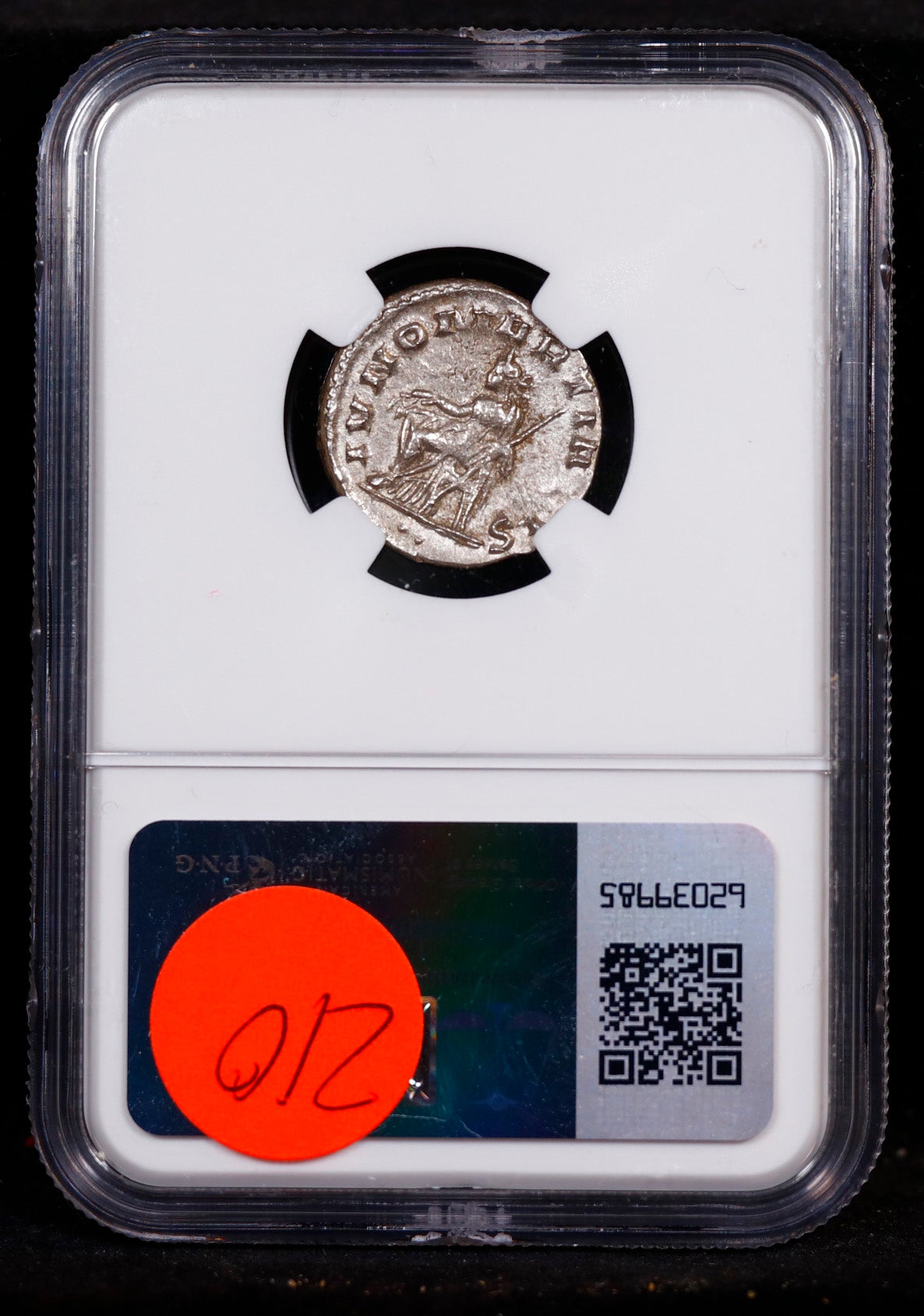 Roman Empire Treb. Gallus AD 251-253 AR Double-Denarius Anitoch rv Juno std. NGC XF