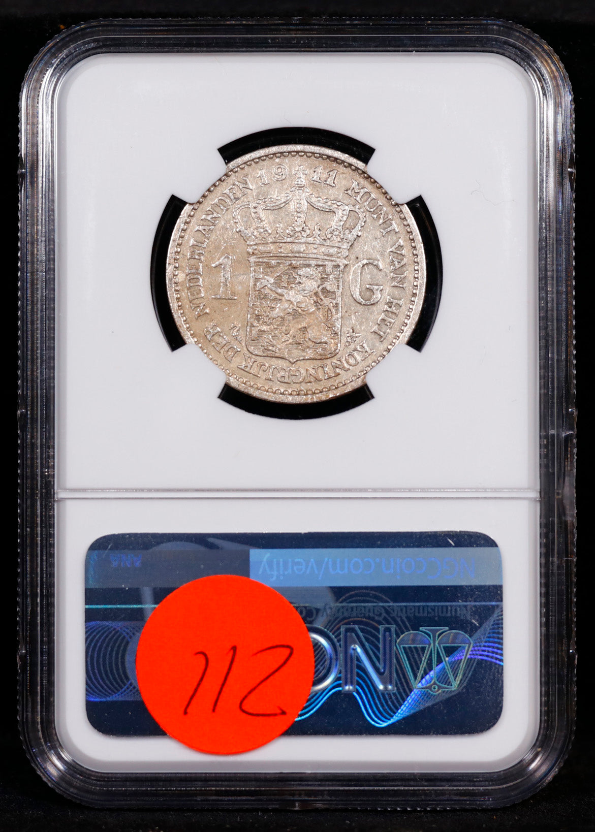 1911 Netherland Gulden NGC XF Details