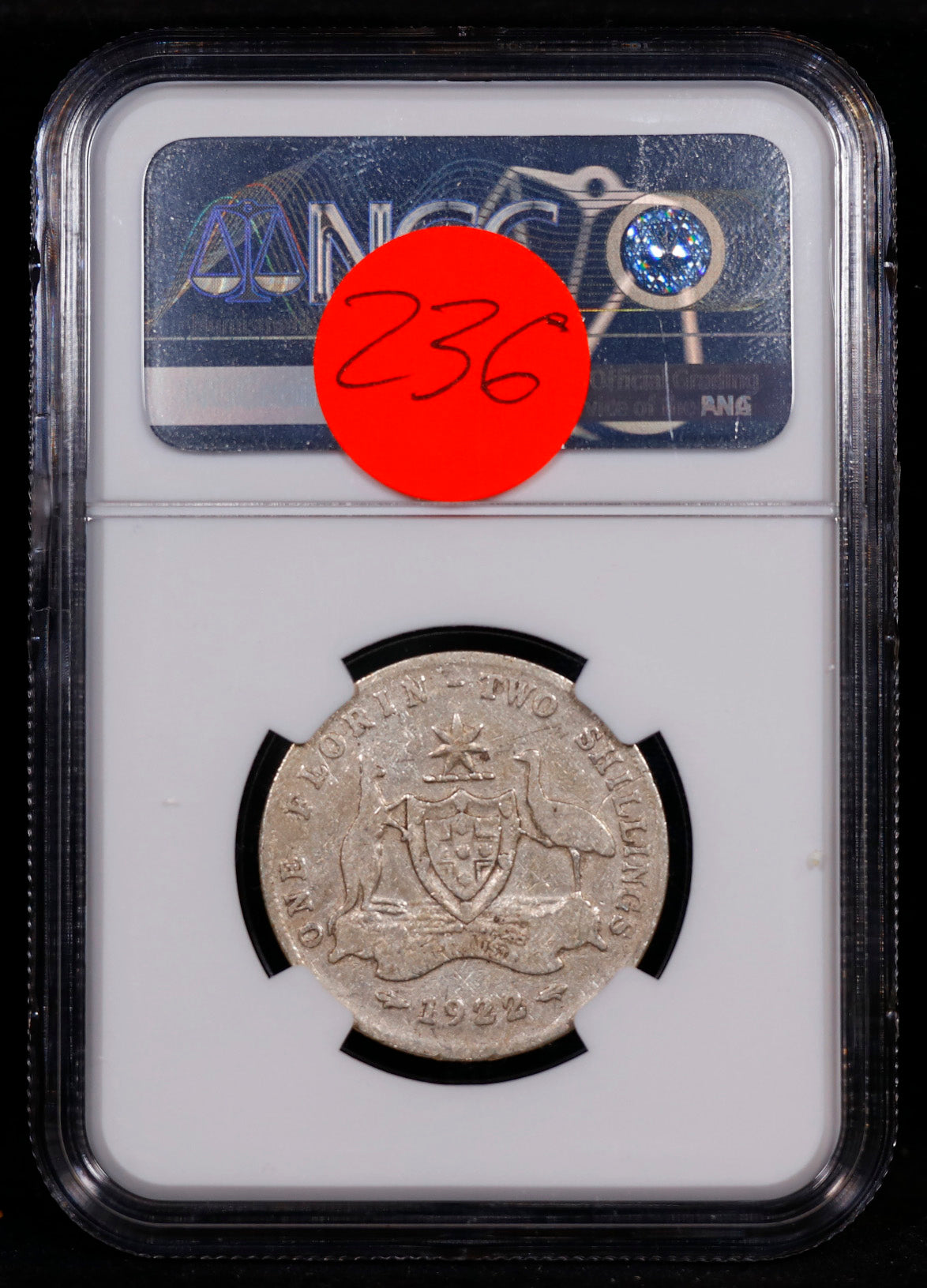 1922 Australia 2S Shillings NGC VG8