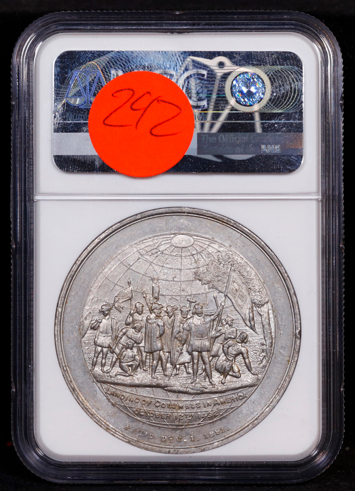 1892-93 IL HK-174 SC$1 So Called Dollar World Globe Dollar Columbian Expo NGC MS61