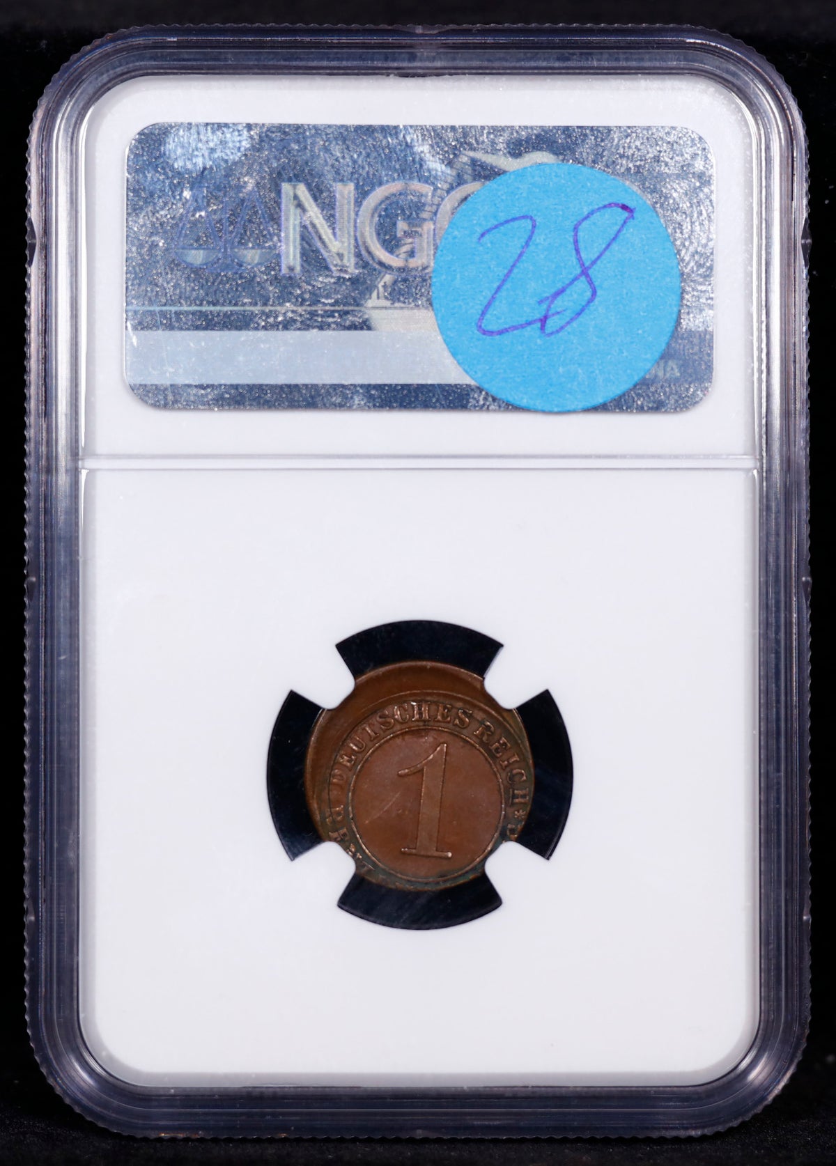 Mint Error 1923 Germany 1p NGC MS61 BN Struck 10% Off-Center