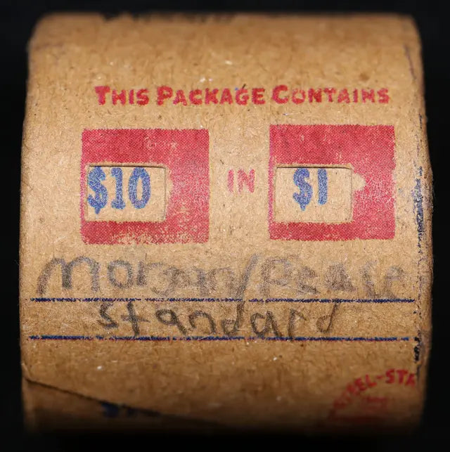 10 Circulated Morgan & Peace Dollar Mixed Roll: Standard