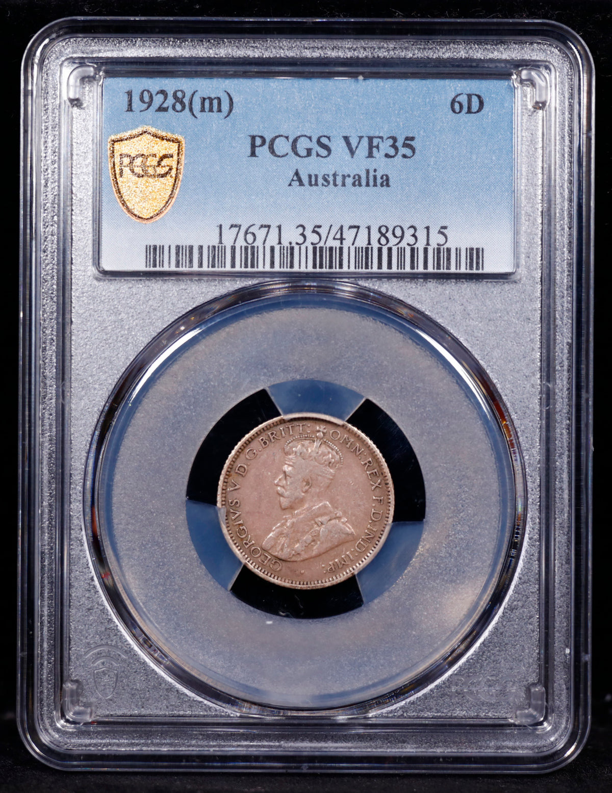 1928 (m) 6D 6 Pence Australia VF35