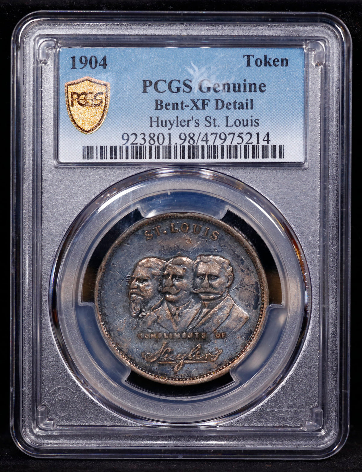 1904 Huyler's St. Louis Token PCGS XF Detail