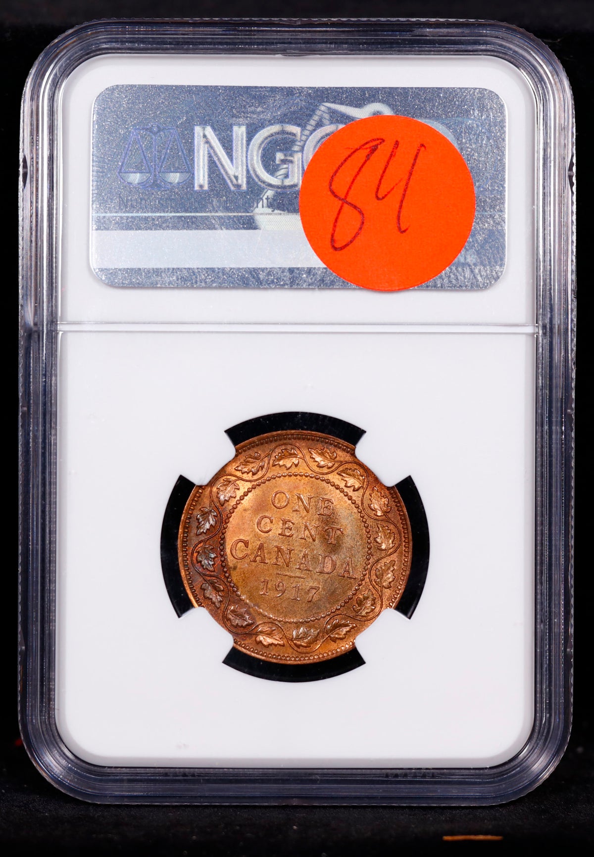 1917 Canada 1c Penny Cent NGC MS63 BN