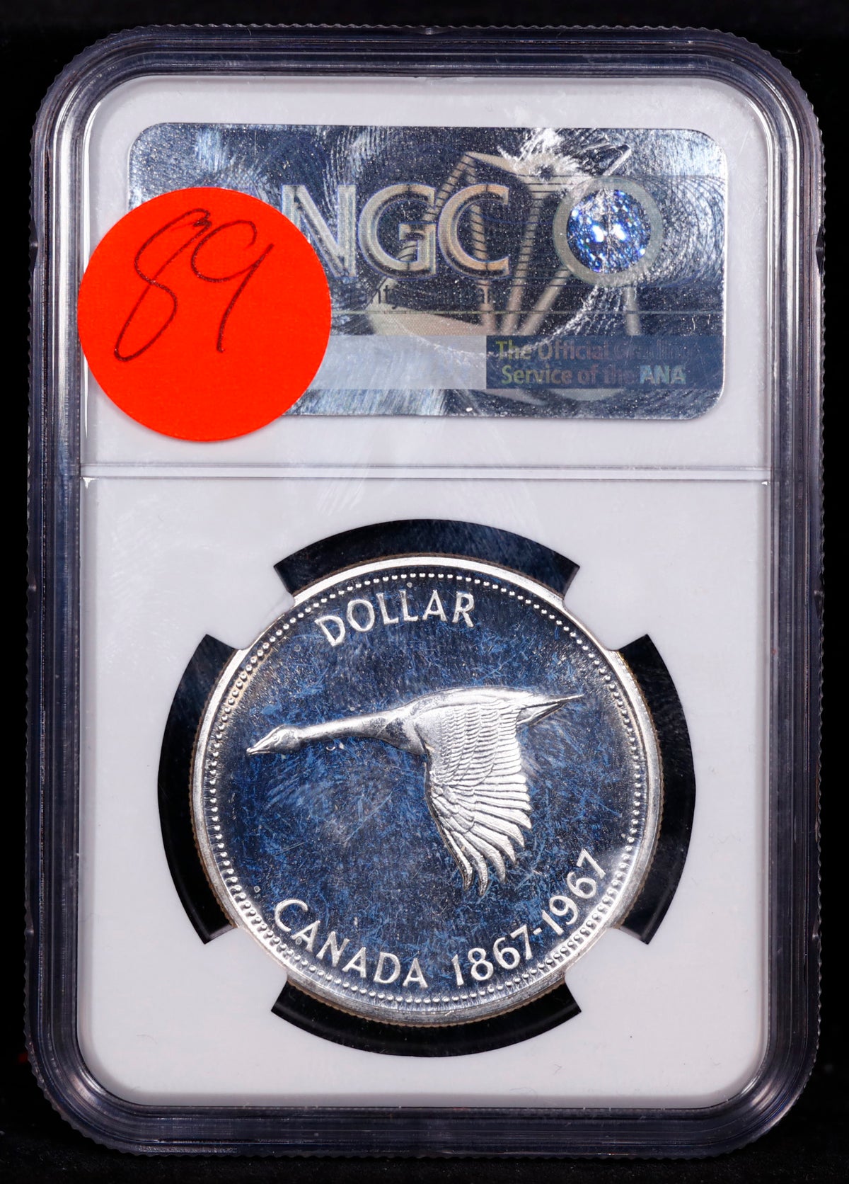 1967 Canada Silver Dollar S$1 NGC PL66 Cameo Near Diving Goose