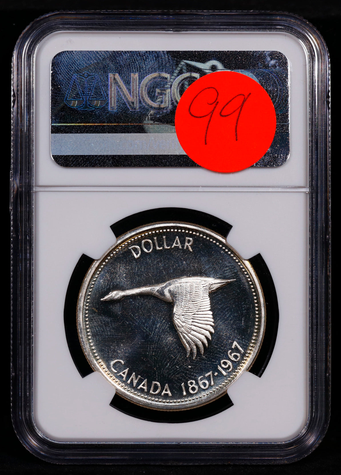 1967 Canada Silver Dollar S$1 NGC PL65 Cameo